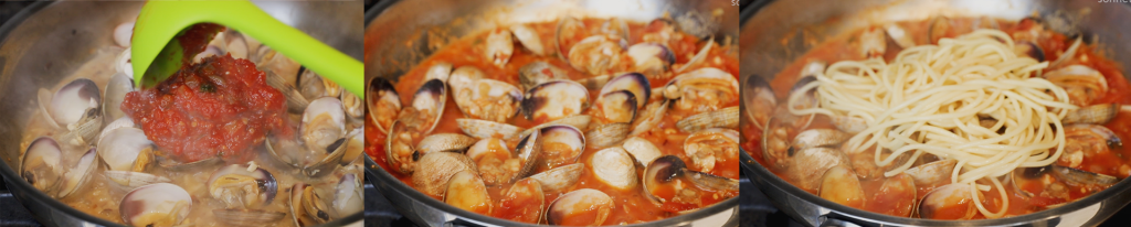 spicy clams pasta