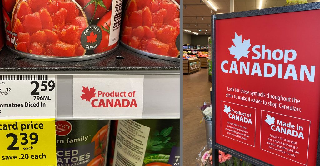 shop Canadian, tarrifs