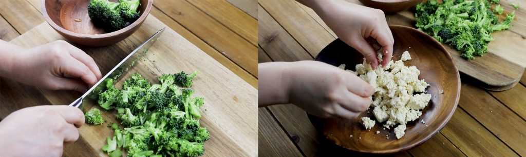 broccoli, tofu